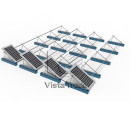 Flat Roof Triangle Ballasted Solar Mounting Rack